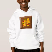PULL A CAPUCHE HANES DE CHOCOLAT BONBONS (Devant)