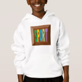 PULL A CAPUCHE HANES SPORT CHOCOLAAT BONBONS (Voorkant)