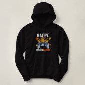 Pull À Capuche Happy Thanksgiving Video Game Controller Pilgrim C (Design devant)