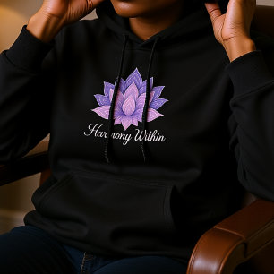 Pull À Capuche Harmonie Au Sein De Lotus Mandala