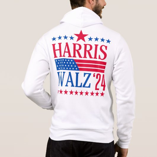 Pull À Capuche Harris et Walz Élection 2024 (Dos)