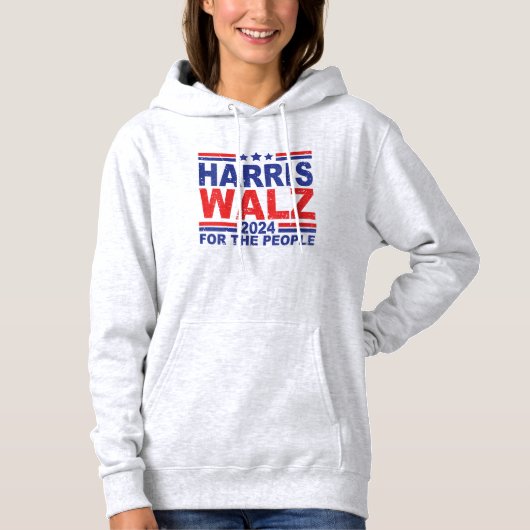 Pull À Capuche Harris Walz 2024 Pour Le Peuple Kamala Harris 2024 (Devant)