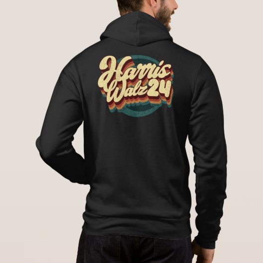 Pull À Capuche Harris Walz 24 Retro (Dos)
