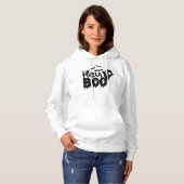 Pull À Capuche Hé Boo Drôle Halloween (Devant entier)