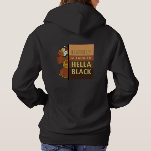 Pull À Capuche Hella Black Sweatshirt (Dos)