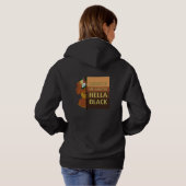 Pull À Capuche Hella Black Sweatshirt (Dos entier)