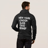 Pull À Capuche Hennef New York Tokyo Paris Hoodie (Dos entier)