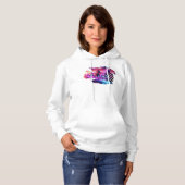 Pull À Capuche Herd électrique - Chevaux Synthwave v2 (Devant entier)