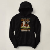 Pull À Capuche Hereford Cattle Cow Herbe Hereford Breede (Design devant)