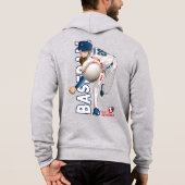 Pull À Capuche Héros de baseball avec bras de millions de dollars (Dos)