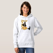 Pull À Capuche Heureuse sorcière d'Halloween (Devant entier)