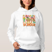 Pull À Capuche heureux 100 jours d'école . appréciation de l'ense (Devant)