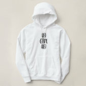 Pull À Capuche Hey, ma fille (Design devant)