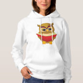 Pull À Capuche Hibou lisant (Devant)