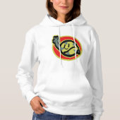 Pull À Capuche HIPPIE ICON flowers FACE 2023 BY MASANSER (Devant)