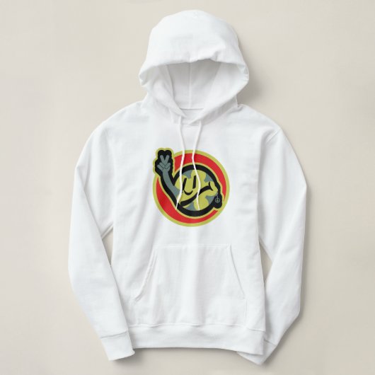 Pull À Capuche HIPPIE ICON flowers FACE 2023 BY MASANSER (Design devant)