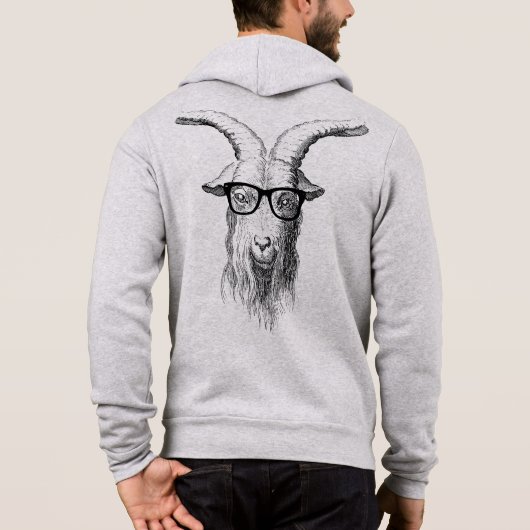 Pull À Capuche Hipster goat (Dos)