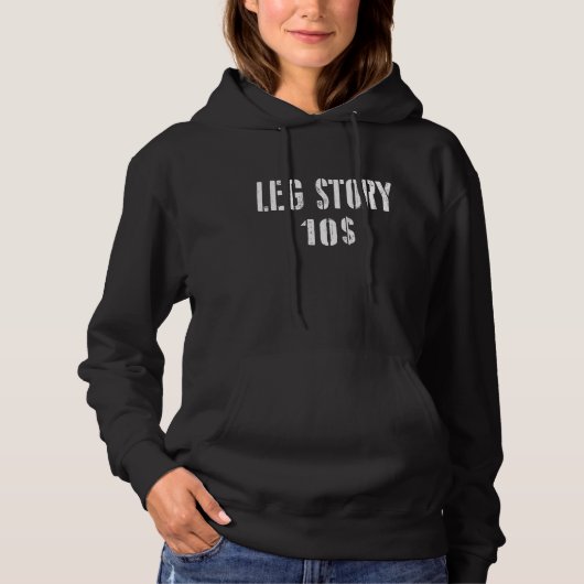 Pull À Capuche Histoire de la jambe 10 Amputé 2 (Devant)