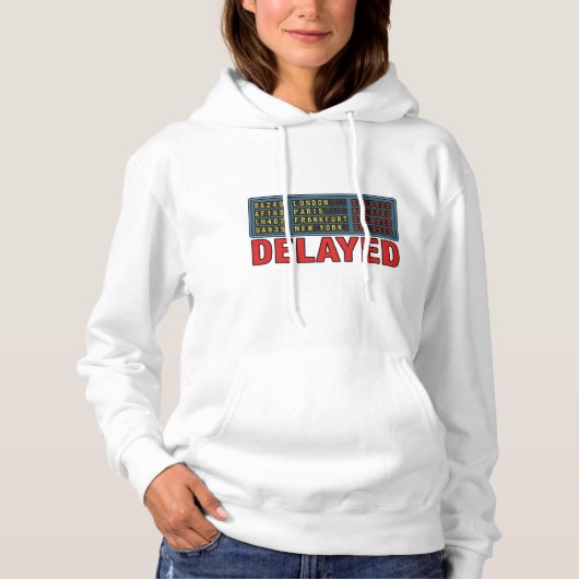 Pull À Capuche Histoire de ma vie Voyage retardé (Devant)
