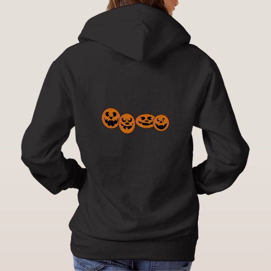 Pull À Capuche Hocus Pocus Halloween sorcière Chat Jack-o'-lanter (Dos)