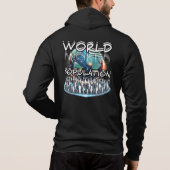 Pull À Capuche Hoodie à fermeture éclair pour hommes Bella+Canvas (Dos)