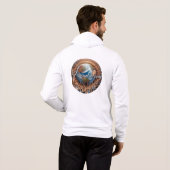 Pull À Capuche Hoodie à fermeture éclair pour hommes Bella+Canvas (Dos entier)