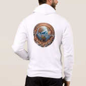 Pull À Capuche Hoodie à fermeture éclair pour hommes Bella+Canvas (Dos)