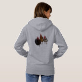 Pull À Capuche Hoodie Poules Pondeuses (Dos entier)