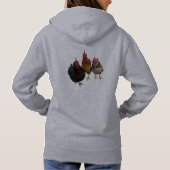 Pull À Capuche Hoodie Poules Pondeuses (Dos)
