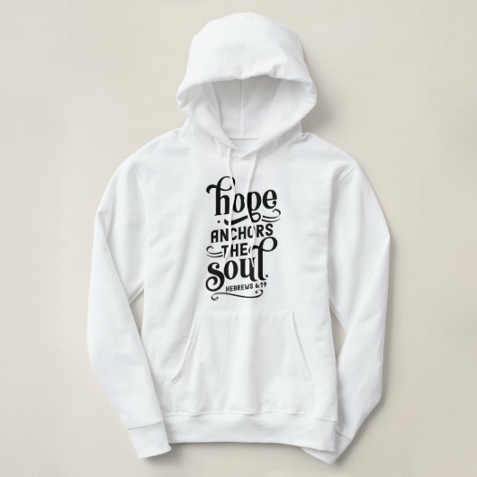 Pull À Capuche Hope Ancres le T-shirt de l'âme (Design devant)