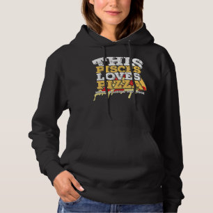 Pull À Capuche Horoscope SIGNE Zodiaque Pisces Aime Pizza