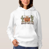Pull À Capuche Howdy Witches Halloween Western Design (Devant)