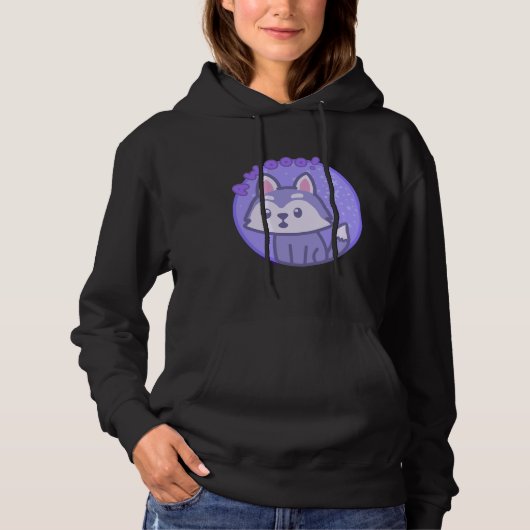 Pull À Capuche Howling Husky (Devant)