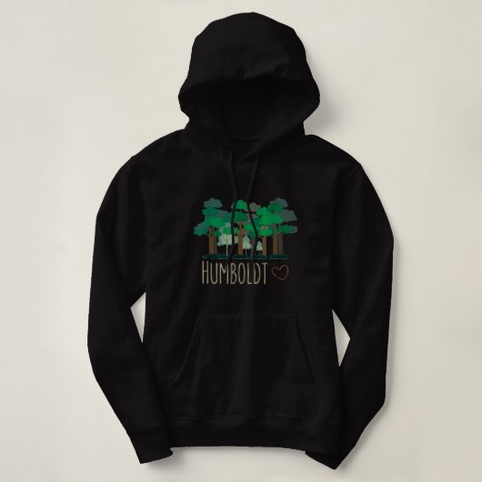 Pull À Capuche Humboldt County California Redwoods Forest Trees (Design devant)