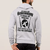 Pull À Capuche Humour électronique (Dos)