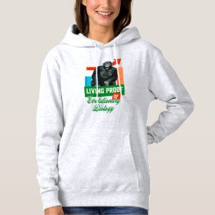 Pull À Capuche Humour Évolutionnaire Biologie Chimpanzé Drôle