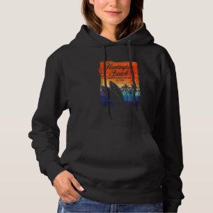 Pull À Capuche Huntington Beach Surf City Californie Surf Vintage