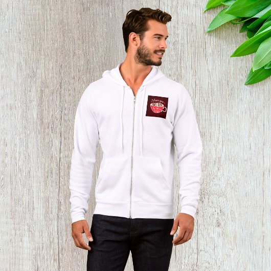 Pull À Capuche I Love You More Than Coffee Funny Quote