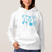 Pull À Capuche Icônes de l'été (Devant)