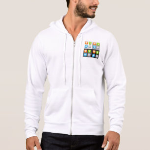 Pull À Capuche Icônes Verre Moderne Addition Math Symbole Brillan