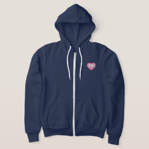Pull À Capuche Idaho Pink Fade Heart - I love ID