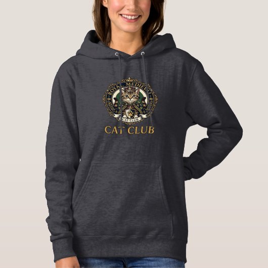 Pull À Capuche Idée cadeau Royal Medieval Cat Cat Dad - Royal Med (Devant)