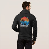 Pull À Capuche Île paradisiaque Santa Monica Beach-35307 (Dos entier)