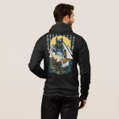 Pull À Capuche Illustration Anubis du dieu égyptien antique (Dos entier)