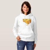 Pull À Capuche Illustration de fromage (Devant entier)