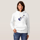 Pull À Capuche Illustration de guitare électrique (Devant entier)