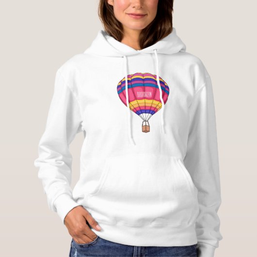 Pull À Capuche Illustration de la montgolfière (Devant)