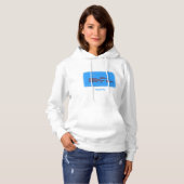 Pull À Capuche Illustration de mignonne migratrice de baleines à  (Devant entier)