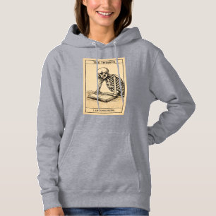 Pull À Capuche Illustration de penseur squelette