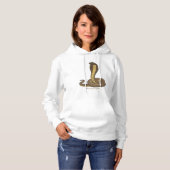 Pull À Capuche Illustration de serpent à cobra Brown (Devant entier)